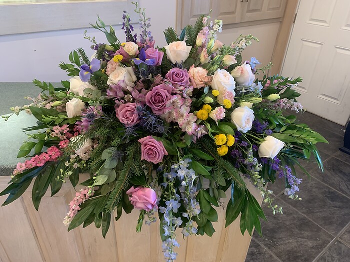Sunny Meadows Casket Spray