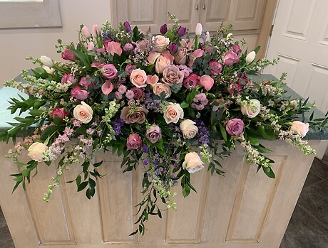 Graceful Farewell Casket Piece