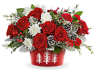 Snowy Pines Centerpiece