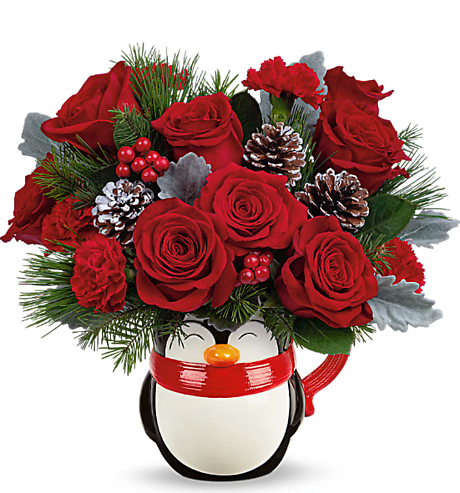 North Pole Penguin Premium Bouquet