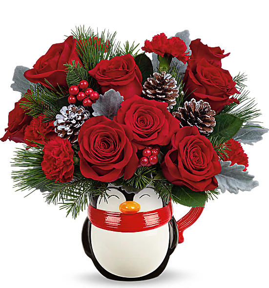 North Pole Penguin Premium Bouquet