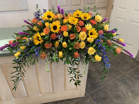 Sunshine Serenity Casket Piece