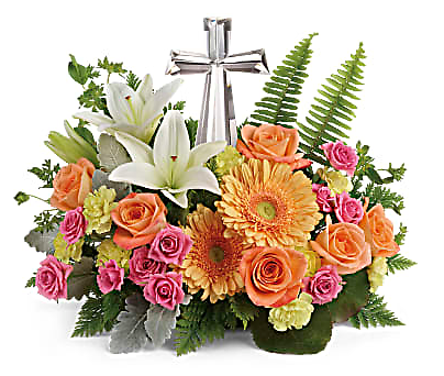 Crystal Cross Bouquet