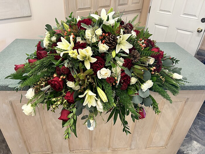 Rustic Remembrance Casket Spray