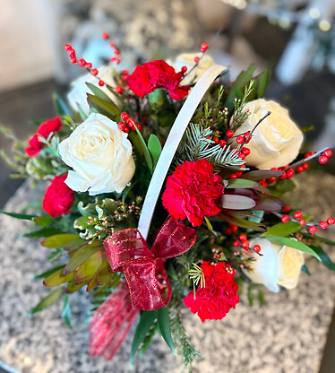 Red Christmas Centerpiece